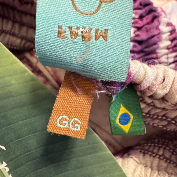 NWT FARM RIO Tropical Print Crossback V-Neck Halter Dress in Women's GG/US XL - Picture 7 of 15